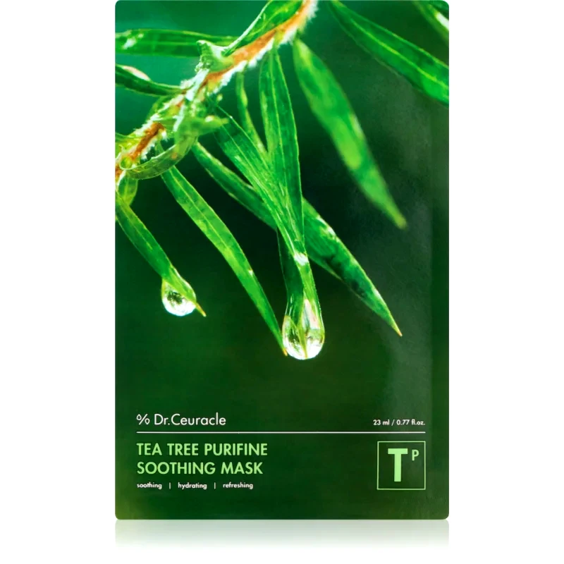 Dr.Ceuracle Dr.Ceuracle Tea Tree Purifine καταπραϋντική υφασμάτινη μάσκα για προβληματική επιδερμίδα, ακμή 23 ml