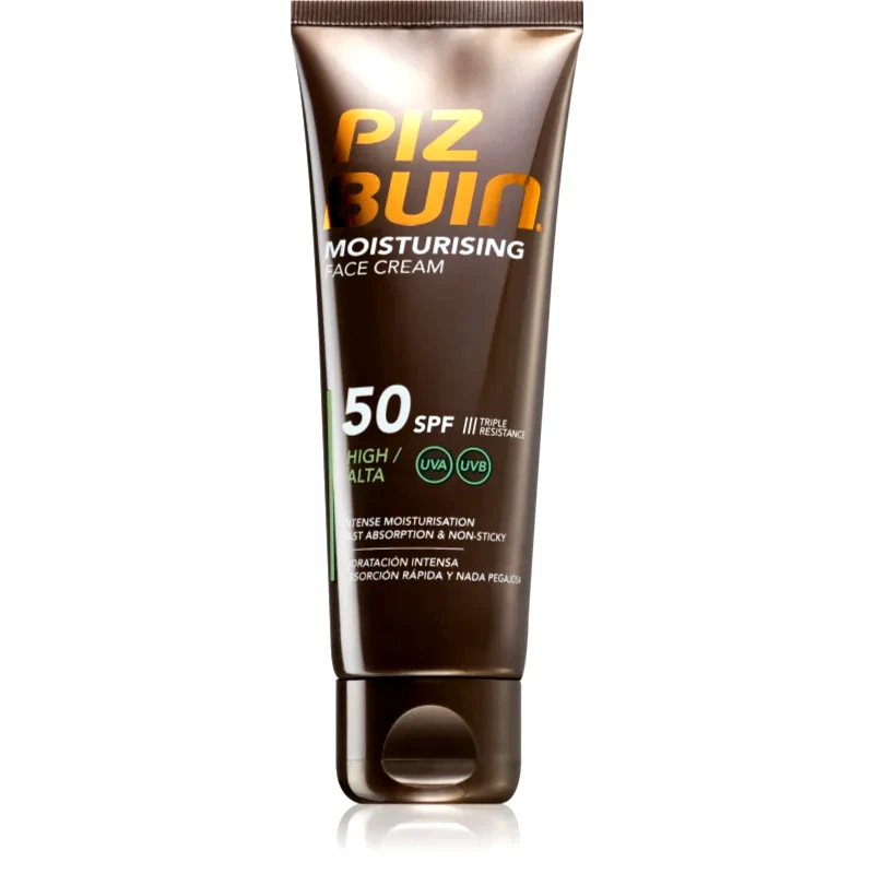 Piz Buin Piz Buin Moisturising αντηλιακή κρέμα προσώπου με ενυδατικό αποτέλεσμα SPF 50 50 ml