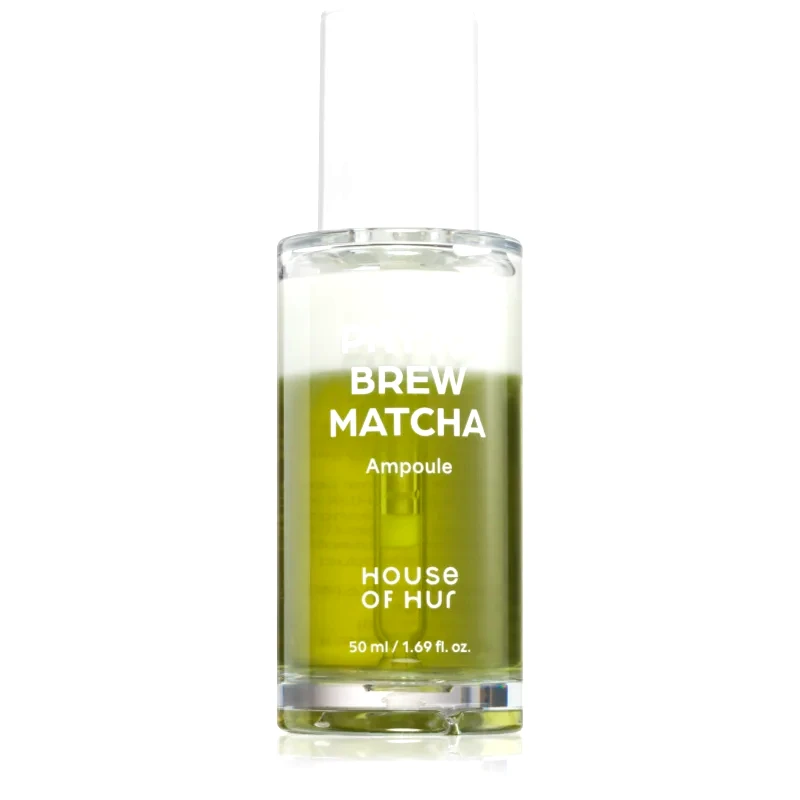 House of Hur House of Hur Phyto Brew Matcha Ampoule ενυδατικός και καταπραϋντικός ορός για λαμπρή επιδερμίδα 50 ml