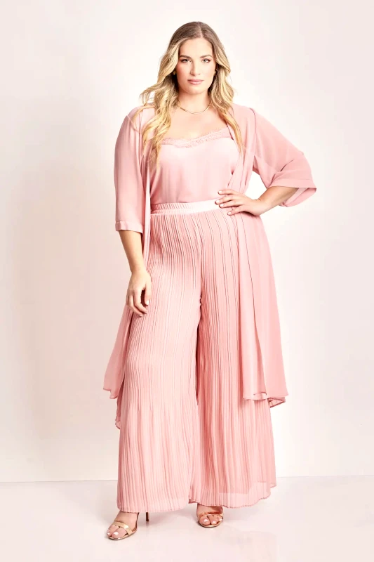 Παντελόνα chiffon πλισέ