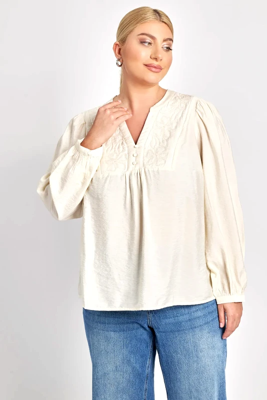 Μπλούζα βισκόζης με κέντημα VERO MODA