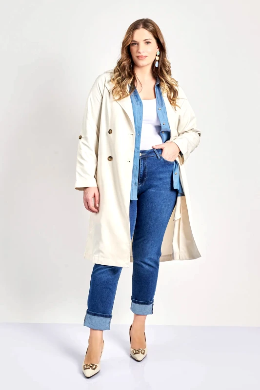 Καμπαρντίνα σε Α γραμμή αδιάβροχη