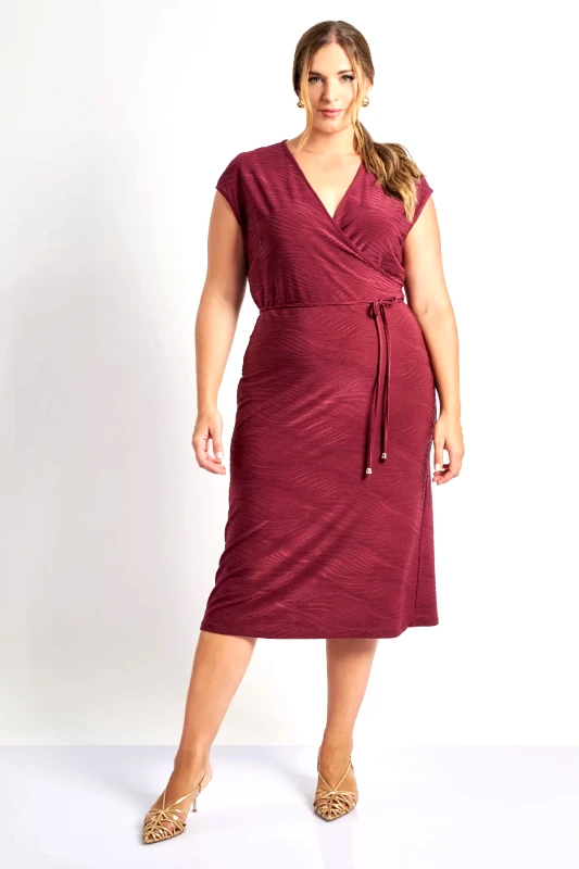 Φόρεμα κρουαζέ ελαστικό ζακάρ