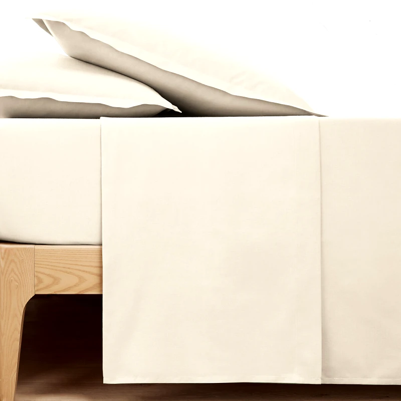 La Redoute Interieurs Μονόχρωμο σεντόνι από βαμβακερό περκάλι ποιότητας Best 150x250 cm