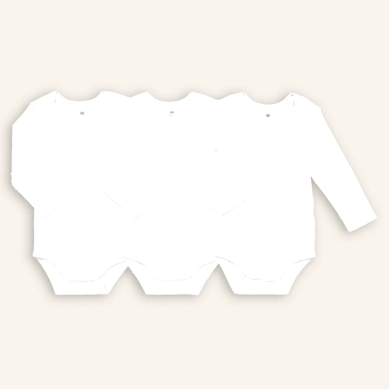 La Redoute Collections Σετ 3 κορμάκια από οργανικό βαμβάκι