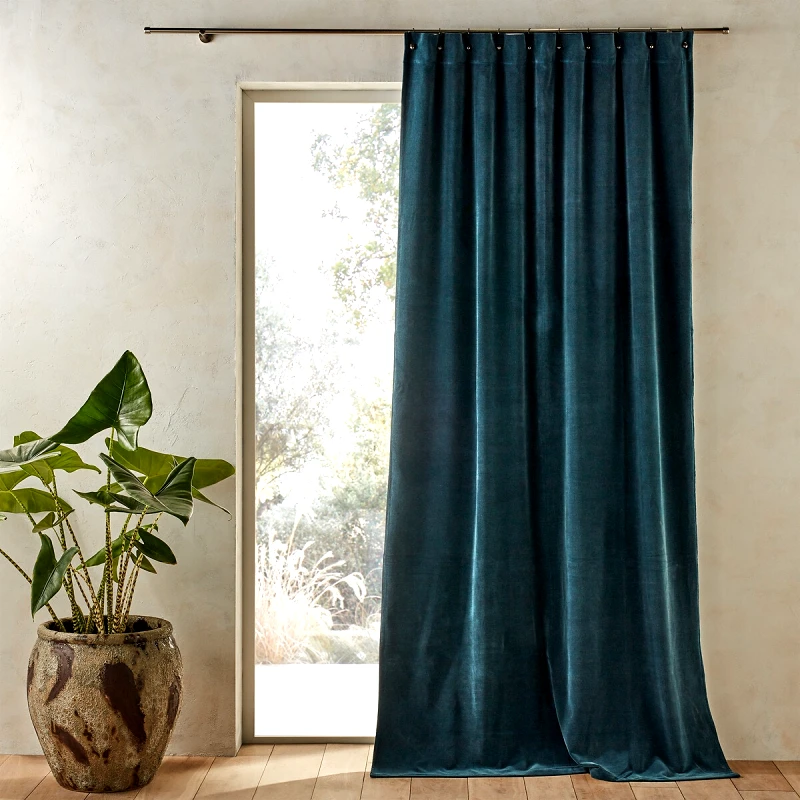 AM.PM Κουρτίνα από βελούδο stone washed 140x260 cm