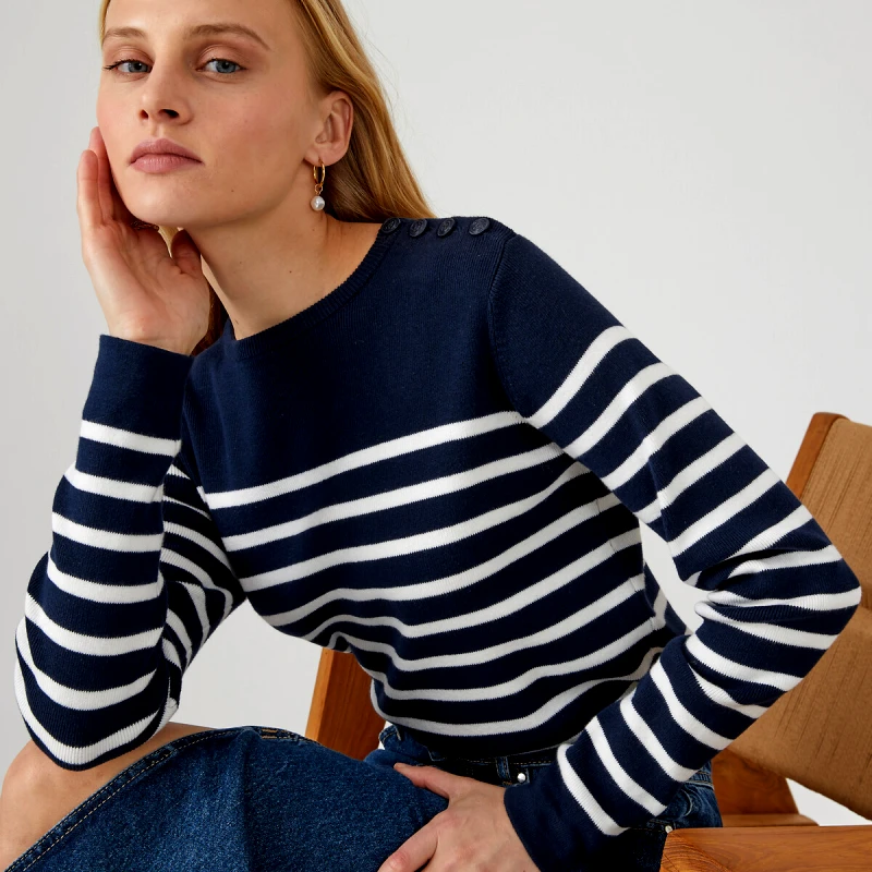 La Redoute Collections Πλεκτή μαρινιέρα από οργανικό βαμβάκι