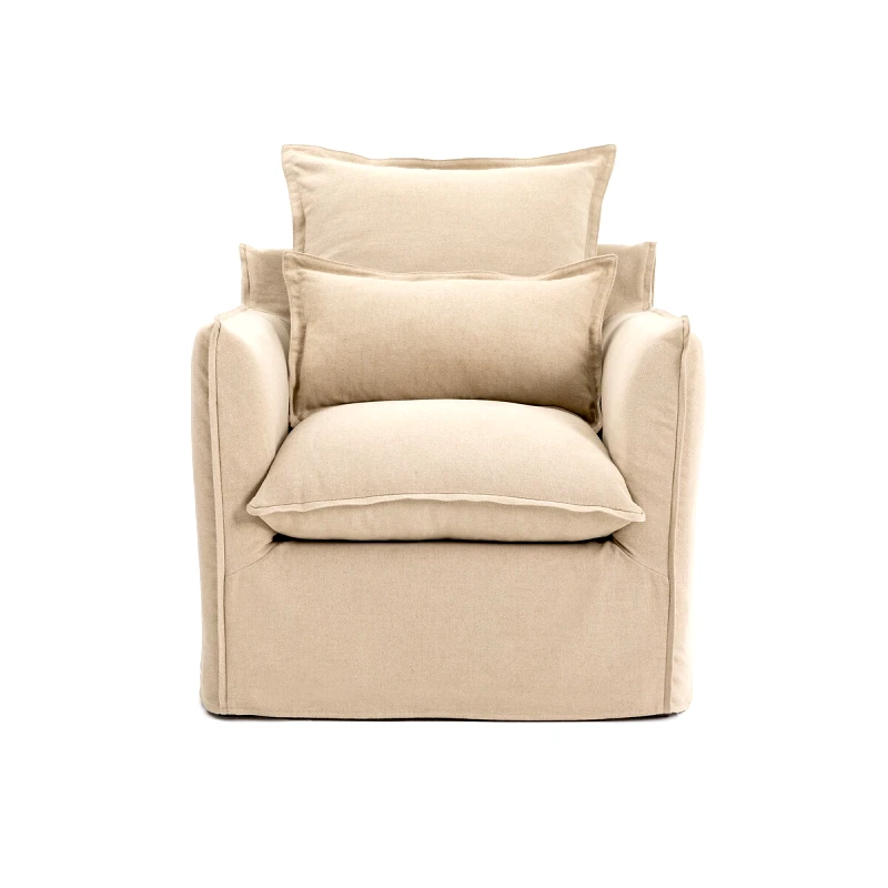 La Redoute Interieurs Κάλυμμα για πολυθρόνα από χοντρό λινό ύφασμα One size Μ91xΠ88xΥ90cm