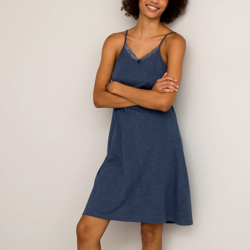La Redoute Collections Νυχτικό με λεπτές τιράντες