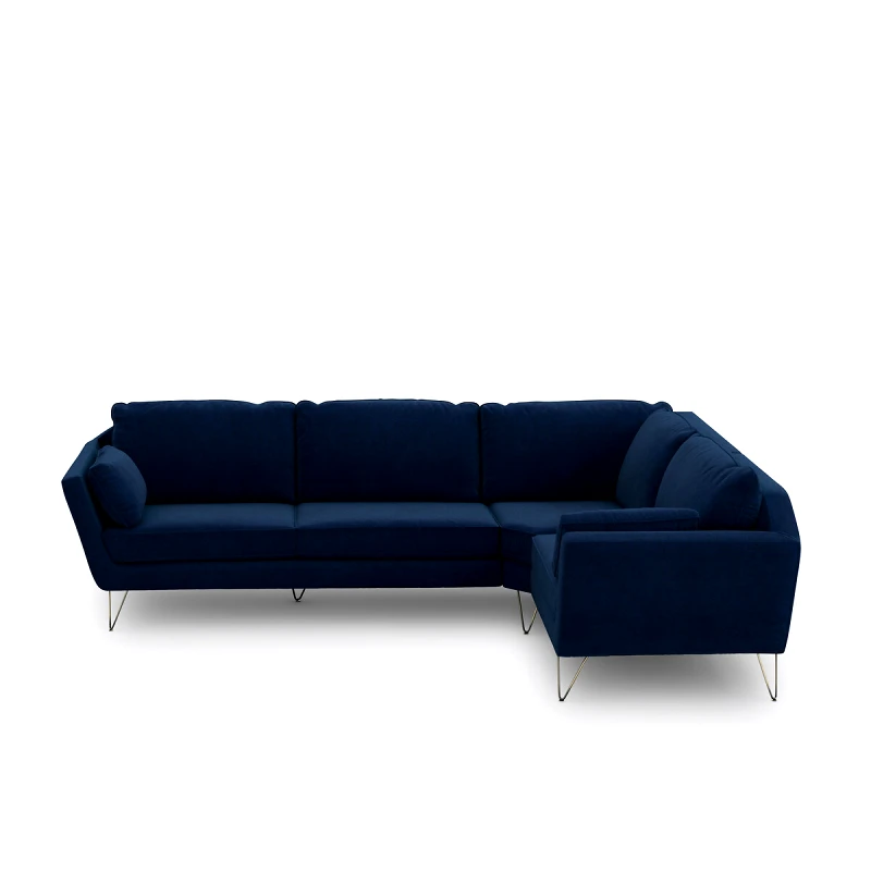 La Redoute Interieurs Γωνιακός καναπές XL από βελούδο Μ193xΠ277xΥ86cm