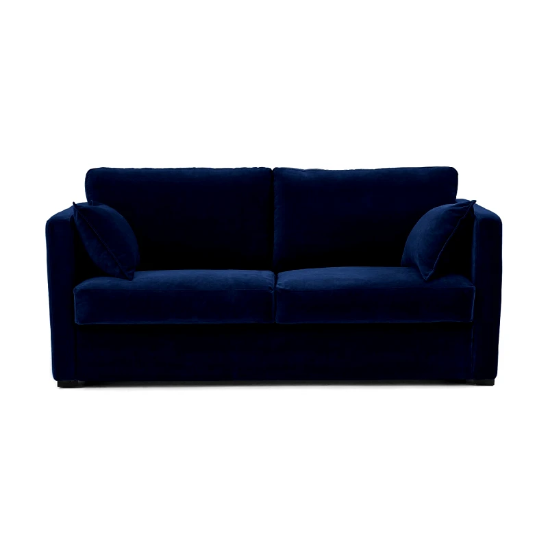 AM.PM Πτυσσόμενος καναπές με ταπετσαρία από βελούδο Μ98xΠ187xΥ87cm