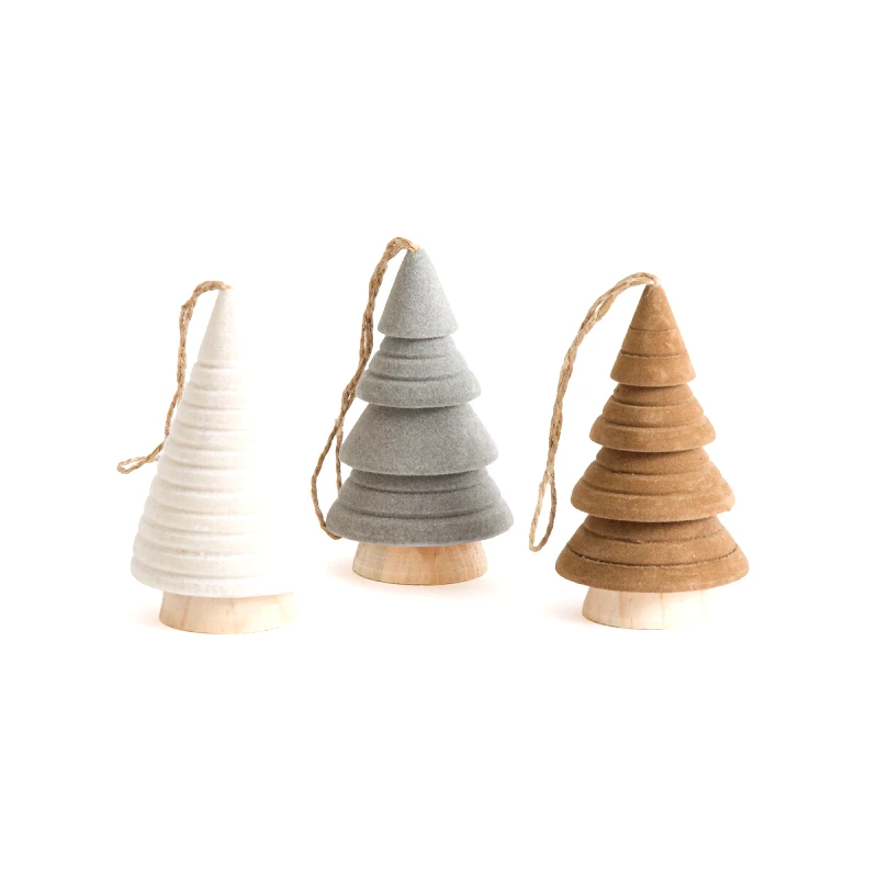 La Redoute Interieurs Σετ 3 διακοσμητικά έλατα από τσόχα