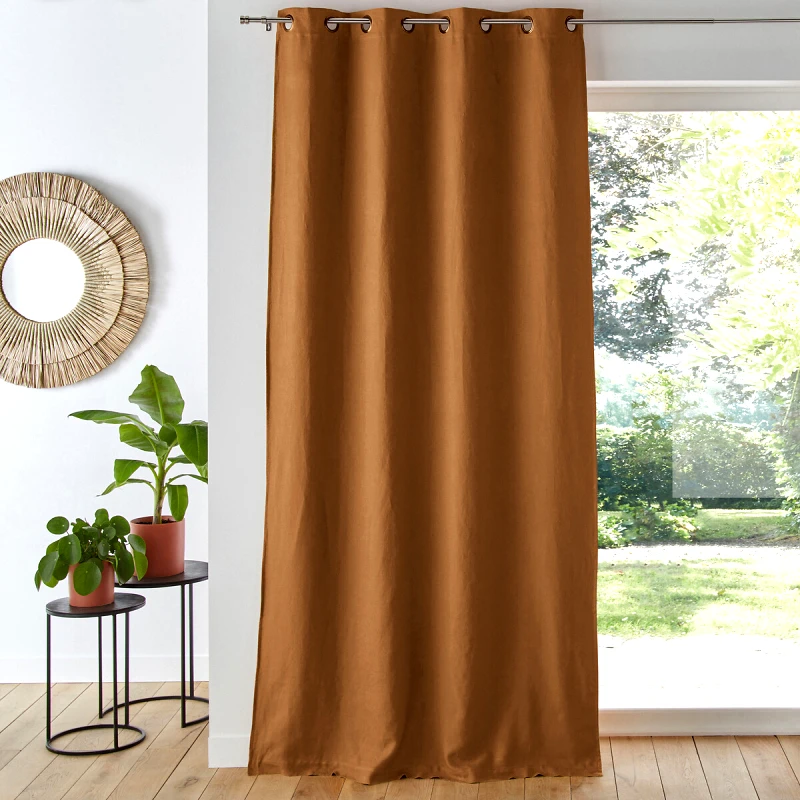 La Redoute Interieurs Λινό ριντό συσκότισης με καψούλια 180x135 cm