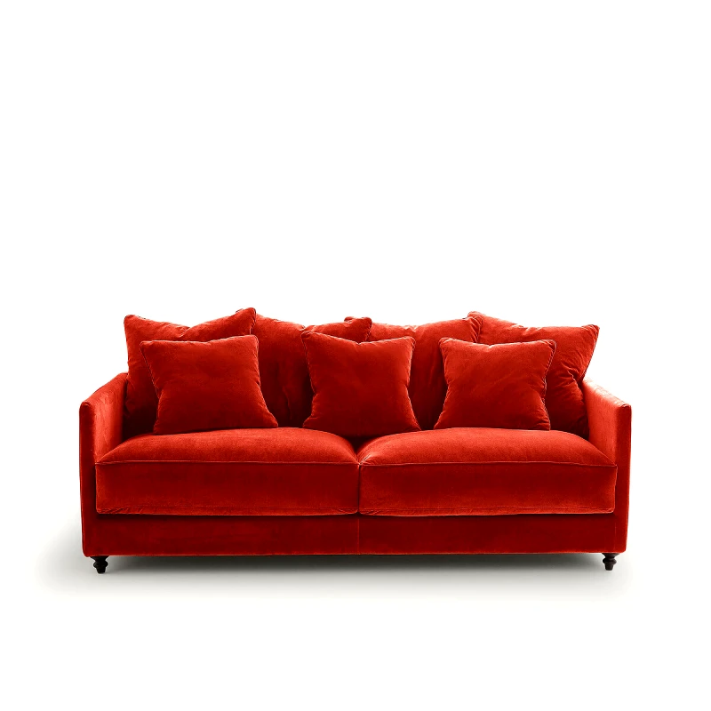 AM.PM Πτυσσόμενος καναπές από βελούδο Μ105xΠ204xΥ93cm