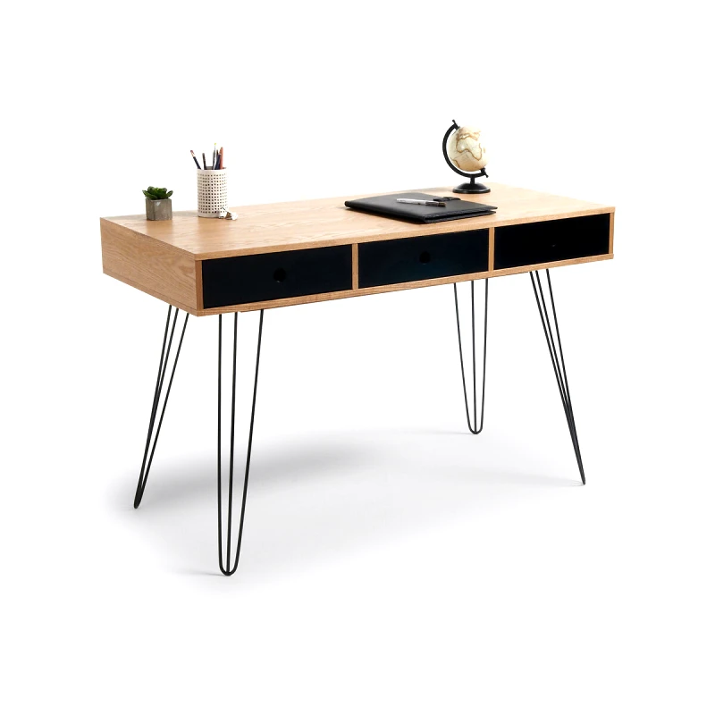 La Redoute Interieurs Γραφείο με 3 συρτάρια Biface Μ55xΠ120cm