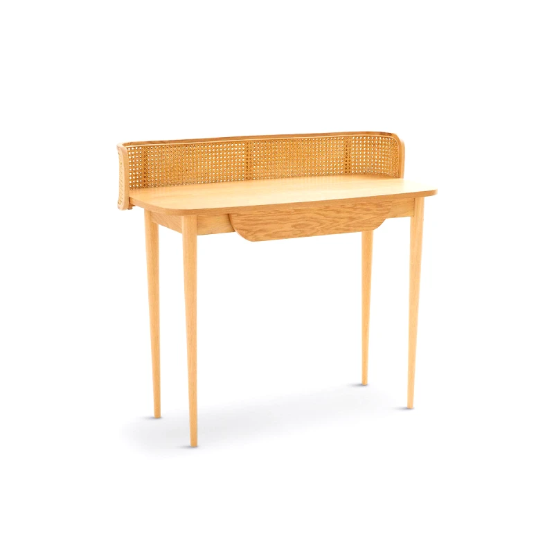 La Redoute Interieurs Γραφείο με πλάτη από ψάθα Μ33xΠ45xΥ62cm