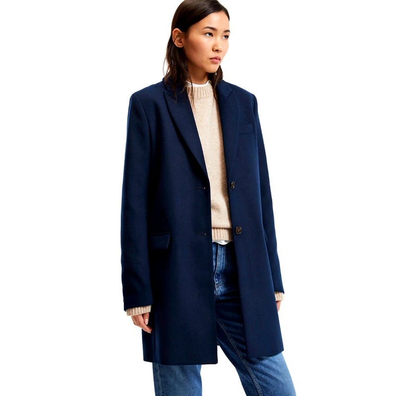 La Redoute Collections Μίντι παλτό με κουμπιά