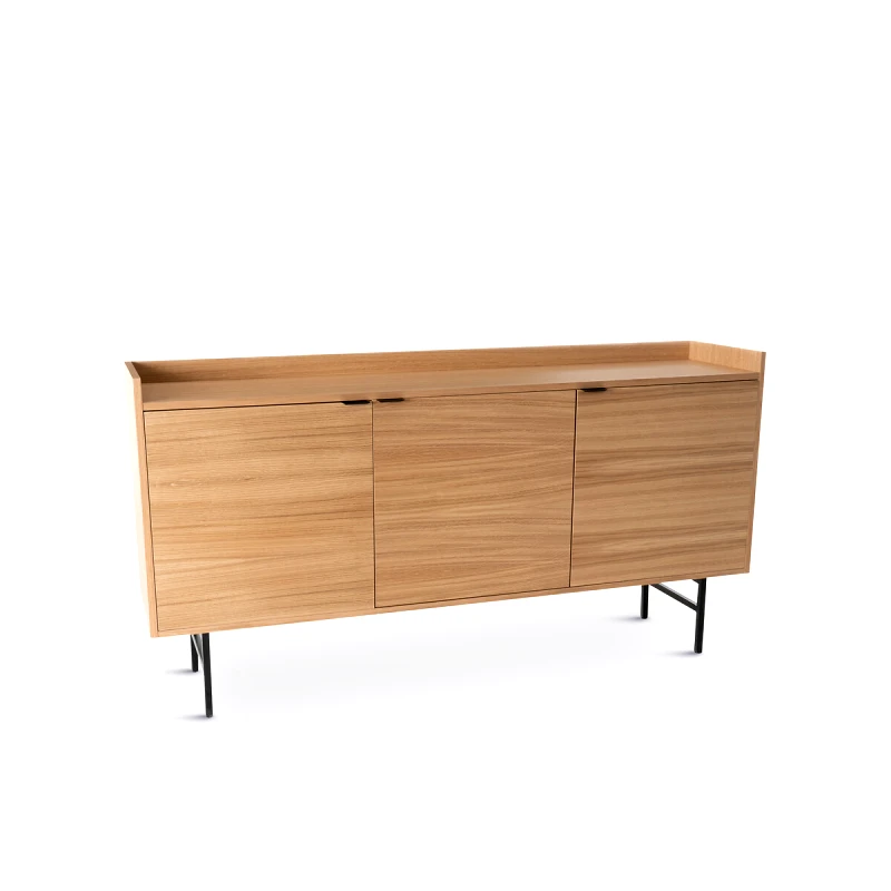 La Redoute Interieurs Μπουφές από ξύλο δρυ με 3 πόρτες Μ40xΠ175xΥ60cm