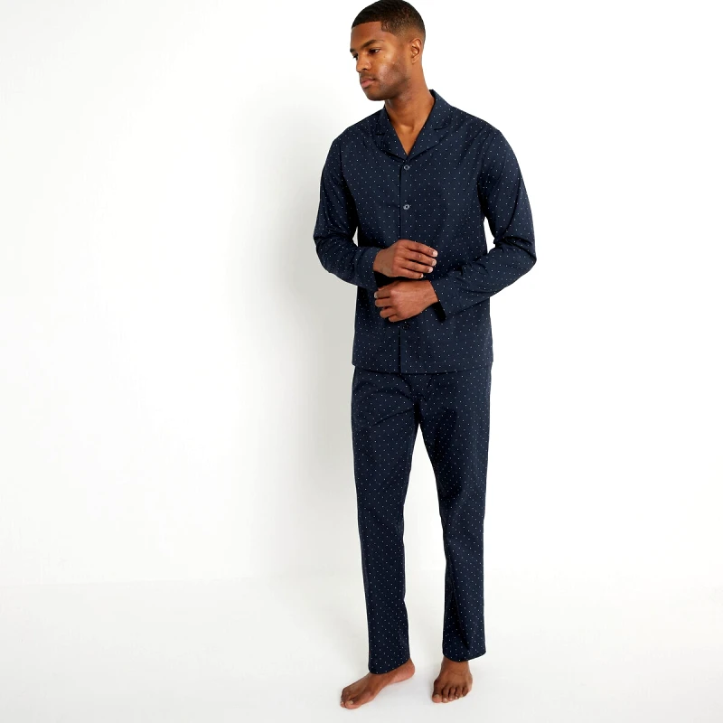 La Redoute Collections Πιτζάμα με πουά και κουμπιά