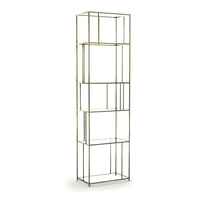 AM.PM Βιβλιοθήκη Parallel από γυαλί και μέταλλο Μ30xΠ50xΥ180cm