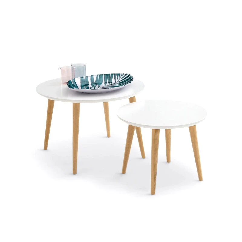 La Redoute Interieurs Τραπεζάκια Ζιγκόν Σετ Των 2 Μ60xΠ60xΥ40cm