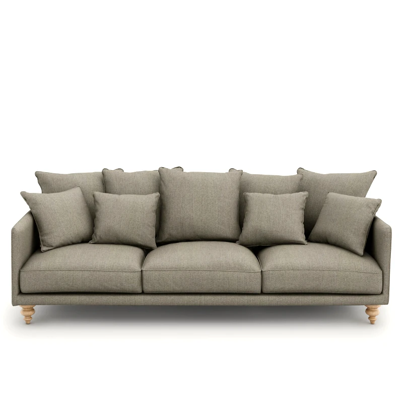 AM.PM Καναπές με τουίντ ταπετσαρία Μ105xΠ198xΥ93cm