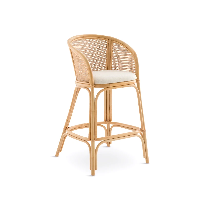 La Redoute Interieurs Καρέκλα μπαρ από ρατάν Μ60xΠ56xΥ104cm