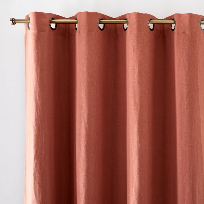 La Redoute Interieurs Λινό ριντό συσκότισης με καψούλια 180x135 cm