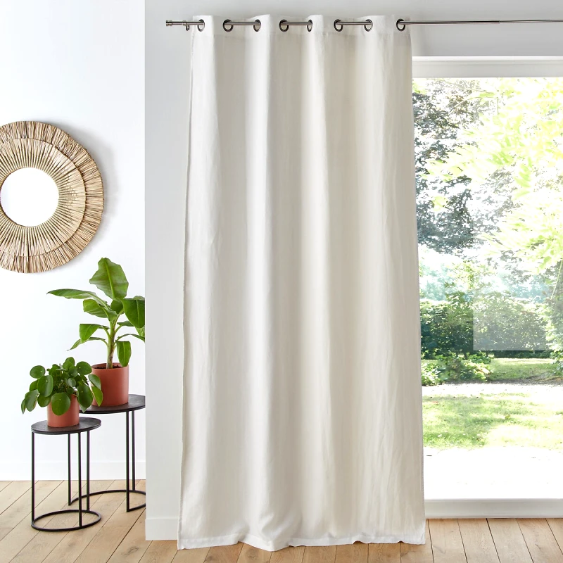 La Redoute Interieurs Λινό ριντό συσκότισης με καψούλια 180x135 cm