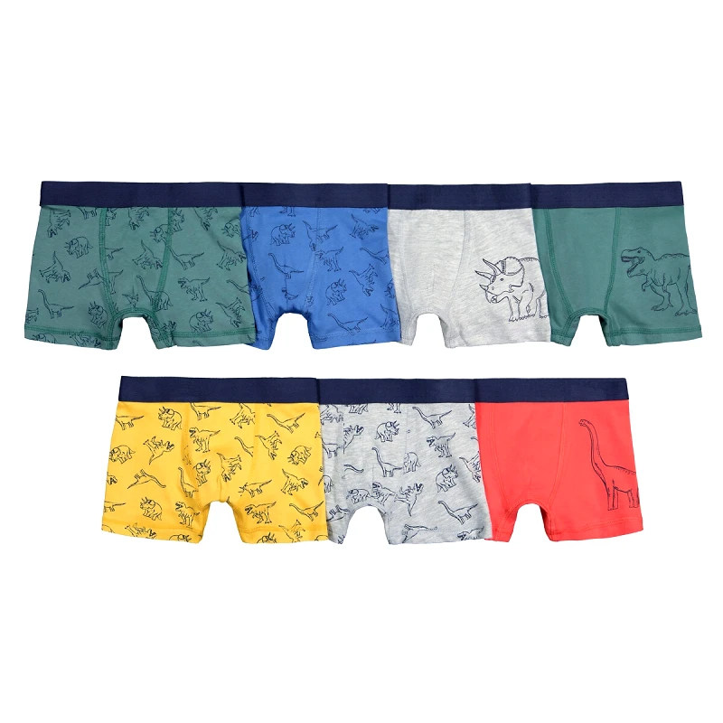 La Redoute Collections Σετ 7 μποξεράκια με μοτίβα δεινόσαυρους