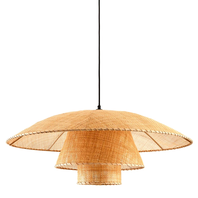 La Redoute Interieurs Φωτιστικό οροφής από ρατάν Μ80xΠ80xΥ110cm