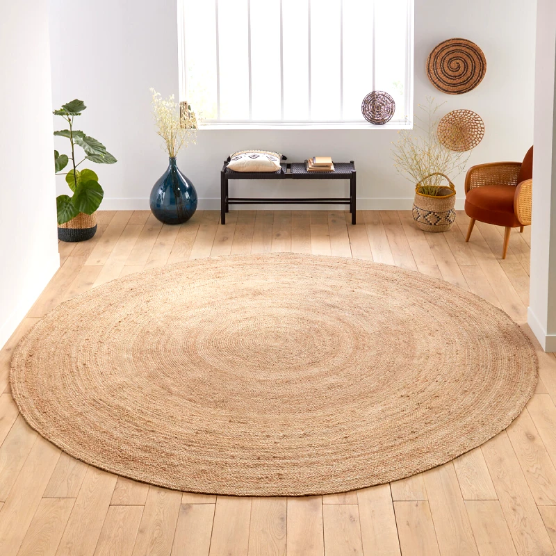 La Redoute Interieurs Χαλί από γιούτα Διάμετρος 120cm Μ120xΠ120cm