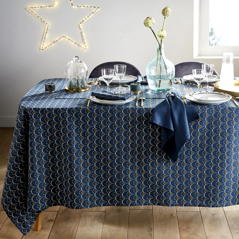 La Redoute Interieurs Εμπριμέ τραπεζομάντηλο κατά των λεκέδων MINA 150x150 cm