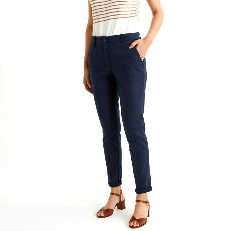 ANNE WEYBURN Ίσιο παντελόνι από στρετς σερζ