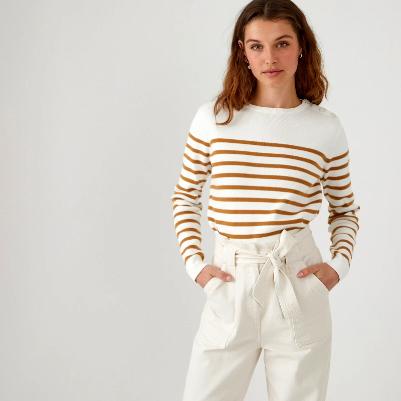 La Redoute Collections Πλεκτή μαρινιέρα από οργανικό βαμβάκι