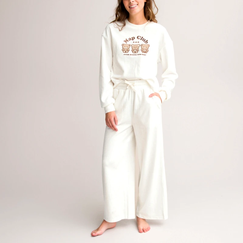 La Redoute Collections Βελουτέ πιτζάμα με μοτίβο αρκουδάκια