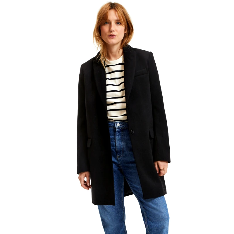 La Redoute Collections Μίντι παλτό με κουμπιά