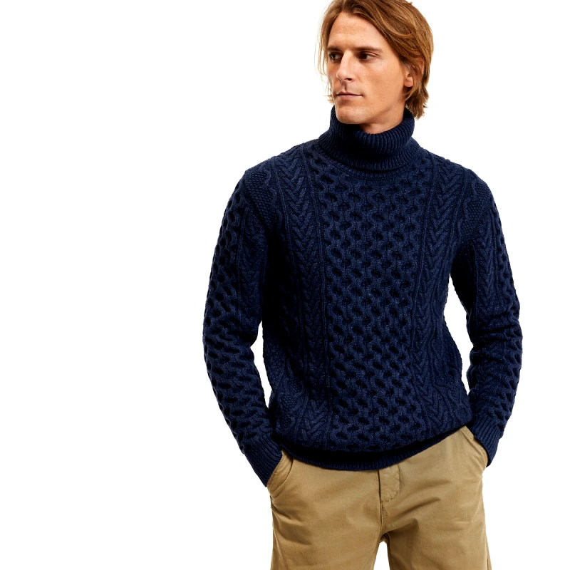 La Redoute Collections Πλεκτό με λαιμό ζιβάγκο και κοτσίδες