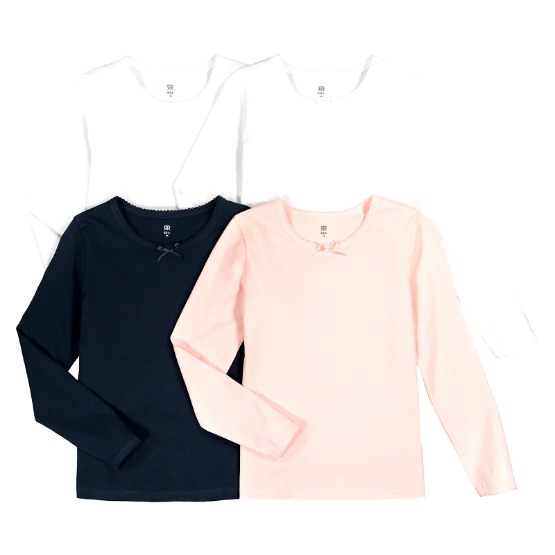 La Redoute Collections Σετ 4 φανελάκια από οργανικό βαμβάκι
