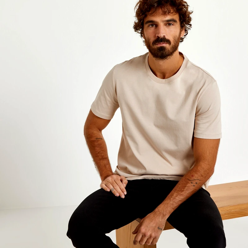 La Redoute Collections Κοντομάνικο T-shirt από οργανικό βαμβάκι