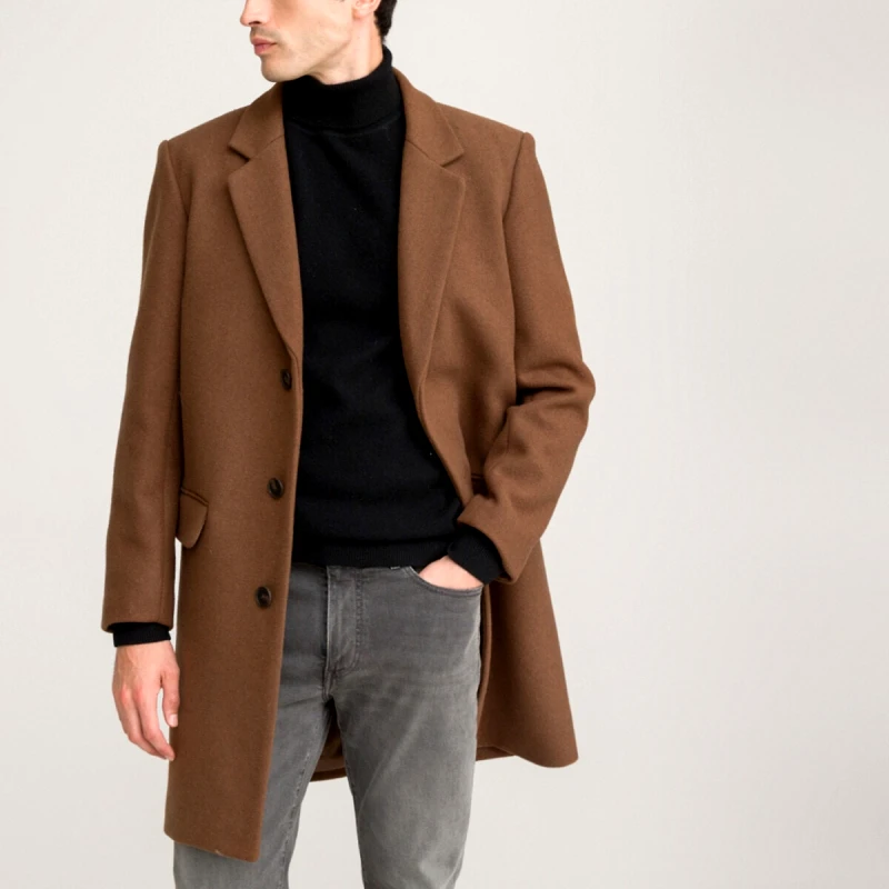 La Redoute Collections Ημίπαλτο με πέτο γιακά