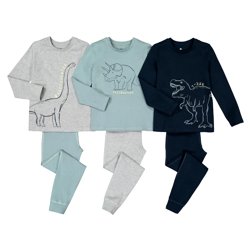 La Redoute Collections Σετ 3 πιτζάμες από οργανικό βαμβάκι