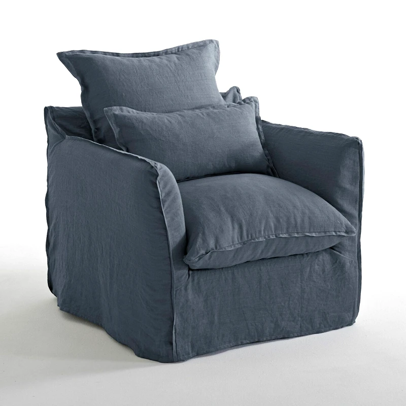La Redoute Interieurs Κάλυμμα για πολυθρόνα από λινό One size Μ91xΠ88xΥ90cm