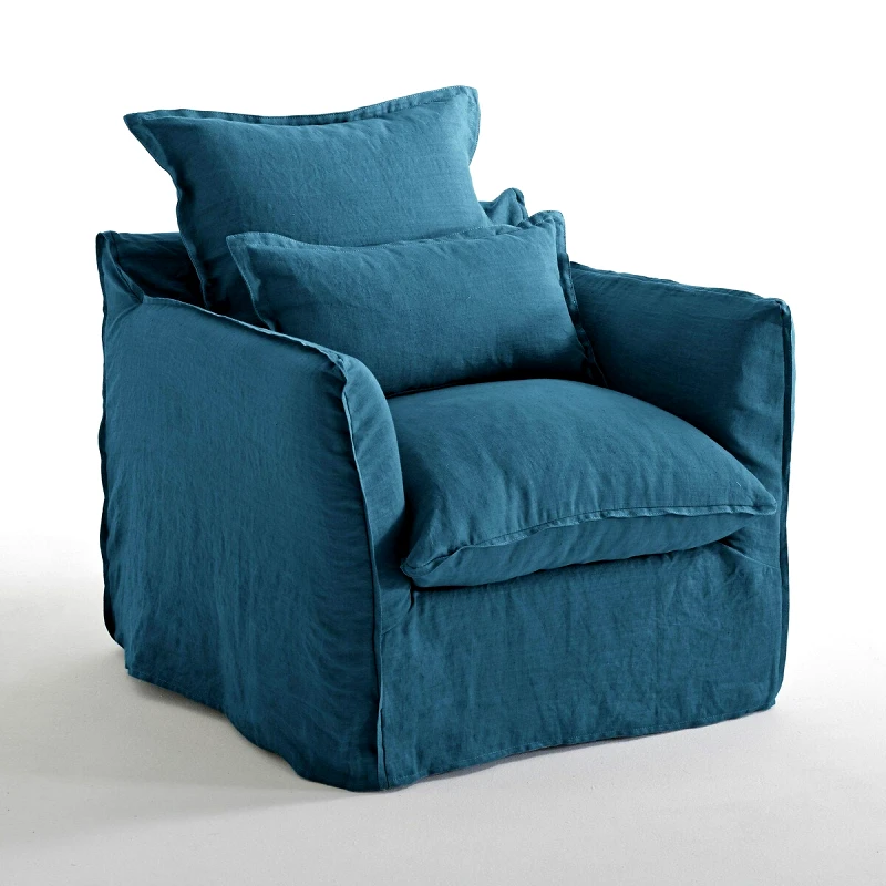 La Redoute Interieurs Κάλυμμα για πολυθρόνα από λινό One size Μ91xΠ88xΥ90cm