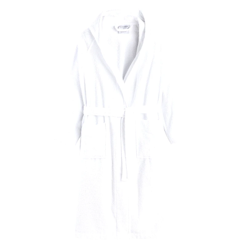 La Redoute Interieurs Βαμβακερό μπουρνούζι με κουκούλα 34/36