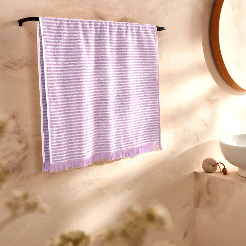 La Redoute Interieurs Ριγέ πετσέτα προσώπου 50x100 cm