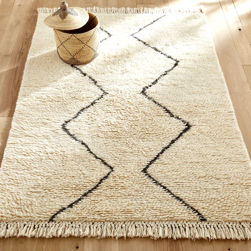 AM.PM Μάλλινο χαλί σε στυλ berber 120x180 cm Μ120xΠ180cm