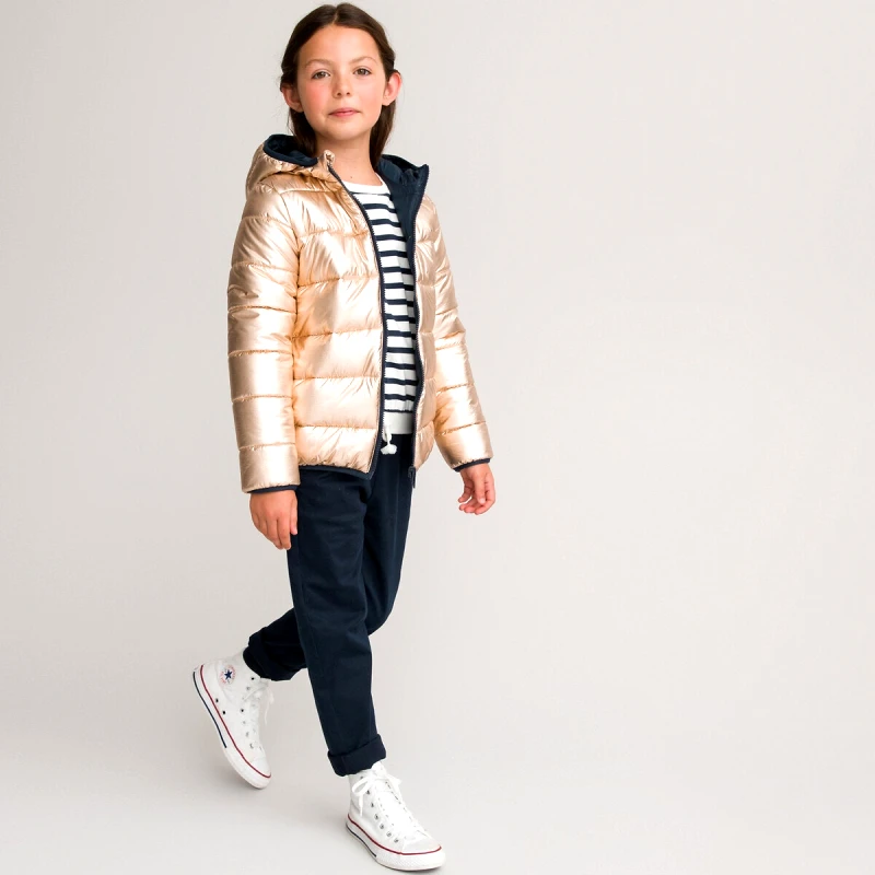 La Redoute Collections Καπιτονέ μπουφάν διπλής όψης με κουκούλα