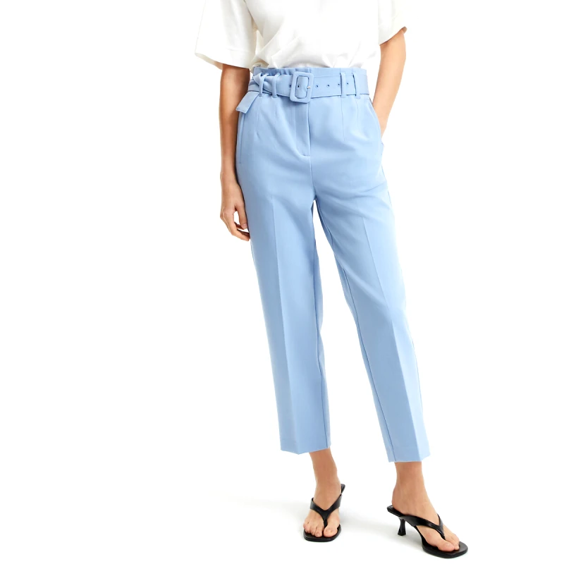 La Redoute Collections Σιγκαρέτ παντελόνι με ζώνη