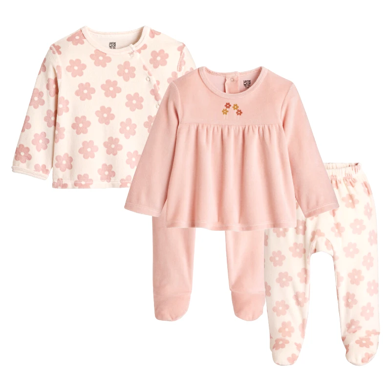 La Redoute Collections Σετ 2 βελουτέ πιτζάμες